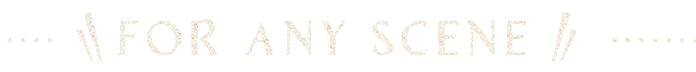  For any scene